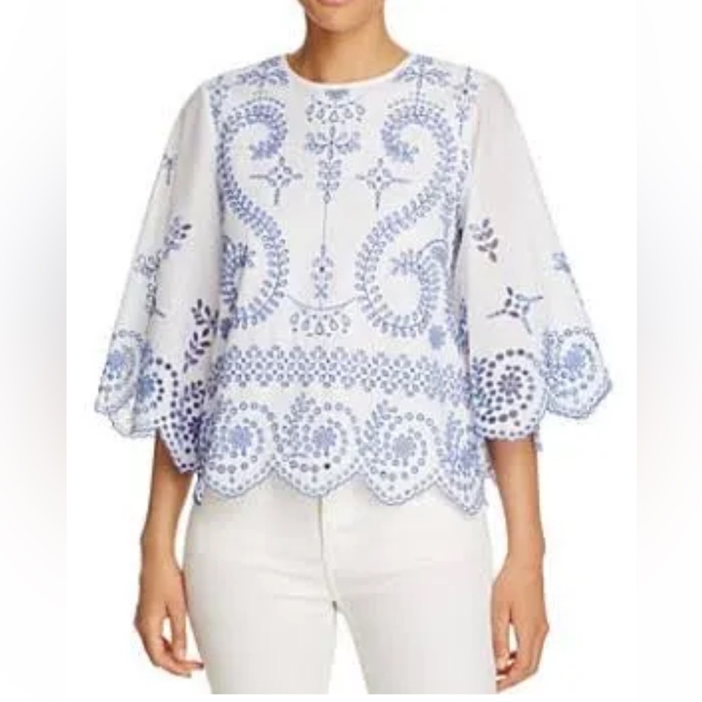 Tory Burch Mariana Broderie Anglaise Top